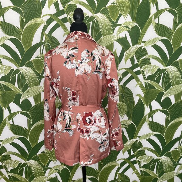 Zara Floral Tie Blazer - Picture 2 of 3